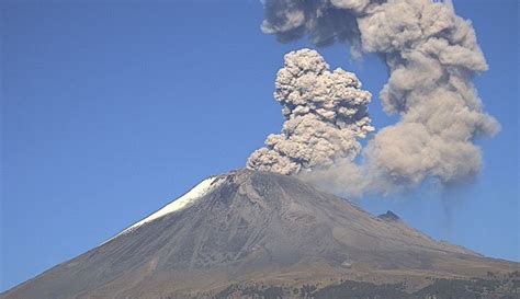 Volcán Popocatépetl Presenta Exhalación Moderada Con Ceniza