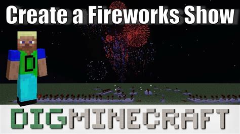 How To Create A Fireworks Show In Minecraft Java Edition Youtube