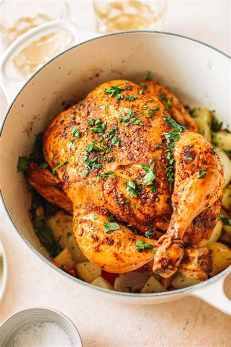 Roast Chicken In A Dutch Oven College Housewife