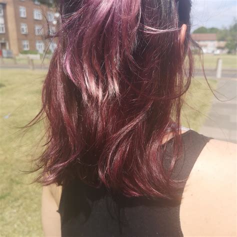 Dyed My Girlfriends Hair Last Night Used A Deep Purple Dye On Her