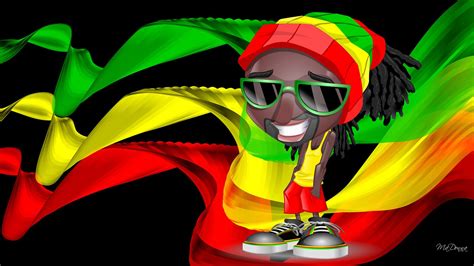 Rasta Color Girl Wallpaper Hd Desktop Wallpapers Reggae Art