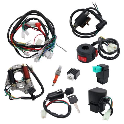 Repair shops can add this inexpensive diagnostic tool to help save time and save money. Set of ATV Wiring Harness QUAD Dune Buggy Wiring Harness CDI Electric Start for 50 70 90 110CC ...