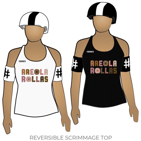 Areola Rollas Reversible Scrimmage Jersey White Ash Black Ash