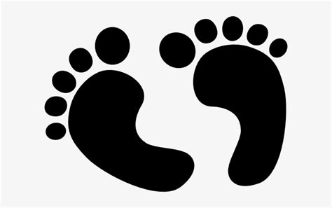 Download Black Baby Feet Clip Art At Clker Baby Feet Clipart