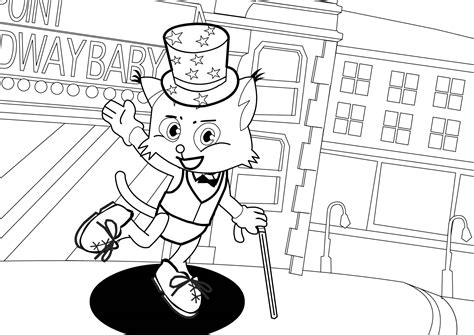 Balloons over broadway coloring pages. Theatre Costume Coloring Pages
