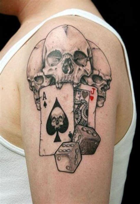 8:47pm 20145 may 27, 2014. 35 Awesome Dice Tattoo Designs with Cards - Trending Tattoo