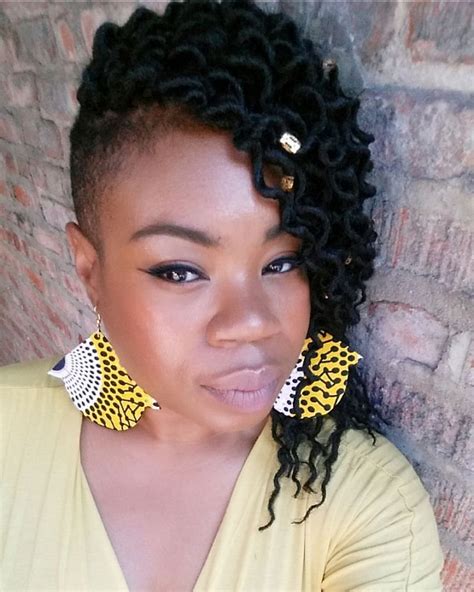 My Hair Journey Crochet Faux Locs And Shave Sides Vacation Hairstyle Of Cute