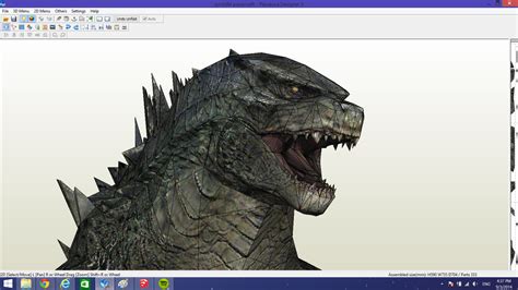 Godzilla Papercraft Part 1 Head By Alejandr0 M On Deviantart