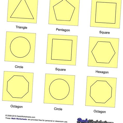 Math Worksheets Basic Shapes Basic Geometry Basic Shapes Shapes