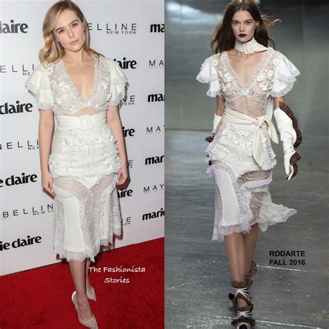 Zoey Deutch In Rodarte At The Marie Claire Fresh Faces Event
