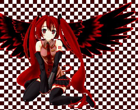 Hatsune Miku Red Version By Darkxravenxx On Deviantart
