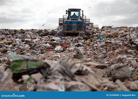 Landfill Truck Stock Photo Image Of Ecological Landfill 32298584