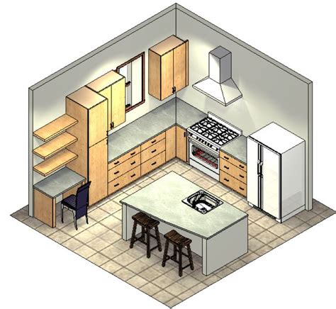 Kitchen 3d Model Kitchen Layout Plans Kitchen Design Planner