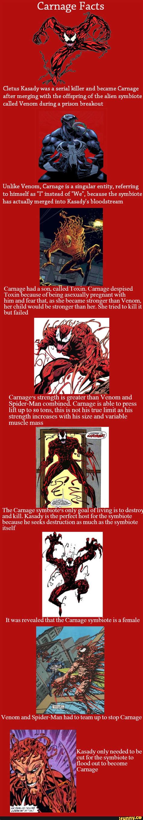 Carnage Facts Cletus Kasady Was A Serial Killer And Became Carnage