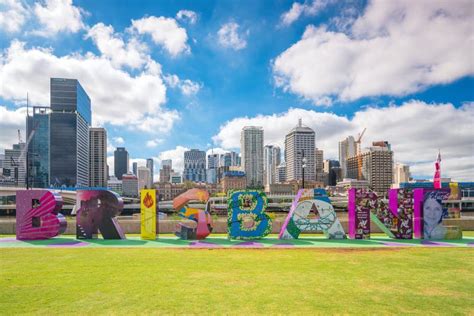 Brisbane Sign For G20 Cultural Celebrations At South Bank Editorial