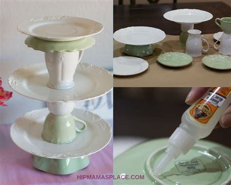 Diy Upcycled Tiered Cake Stand