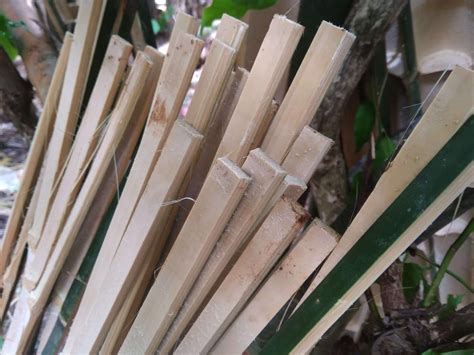 cara membuat tirai bambu