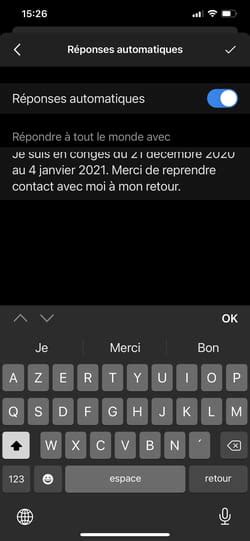 R Ponse Automatique Outlook Cr Er Un Message D Absence