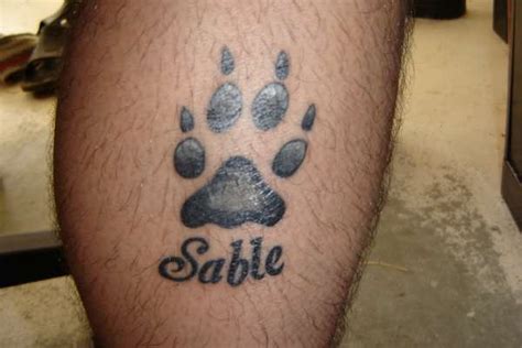 Dog Paw Print Tattoos Designs Ideas And Meaning Tattoos