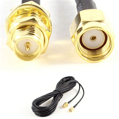 Rp Sma Male To Female Wireless Wifi Antenna Connector Extension Cable