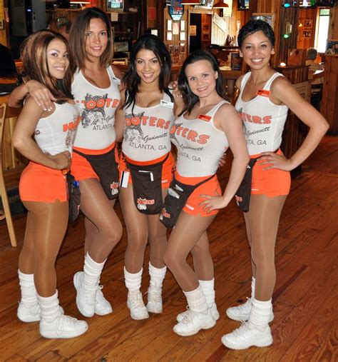 Hooters New Uniforms Wallpaper Legs Pantyhose Drink Event Hooters Girl Hooters