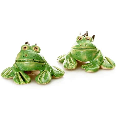 Ceramic Mini Cute Frogs Figurines