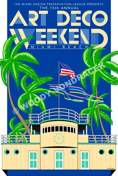 Art Deco Weekend Beach Art Deco Miami Art Deco Art Deco Posters