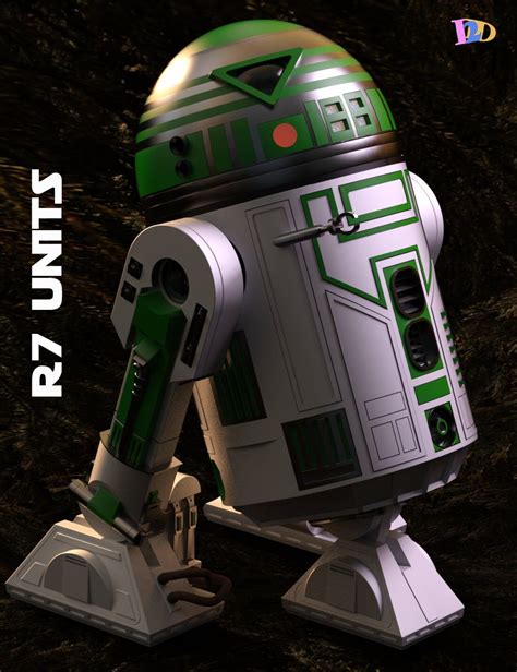 Star Wars Series R7 Astromechs Units Daz Content By Den
