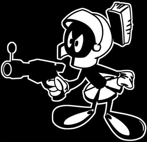 Marvin The Martian Vinyl Decal For Car Truck Laptop Suv Etsy