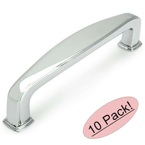 The items are solid and heavyweight. *10 Pack* Cosmas Cabinet Hardware Polished Chrome Handle ...