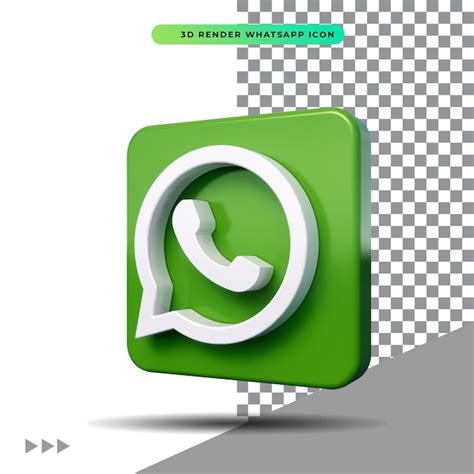 Premium Psd Whatsapp Icon 3d Render