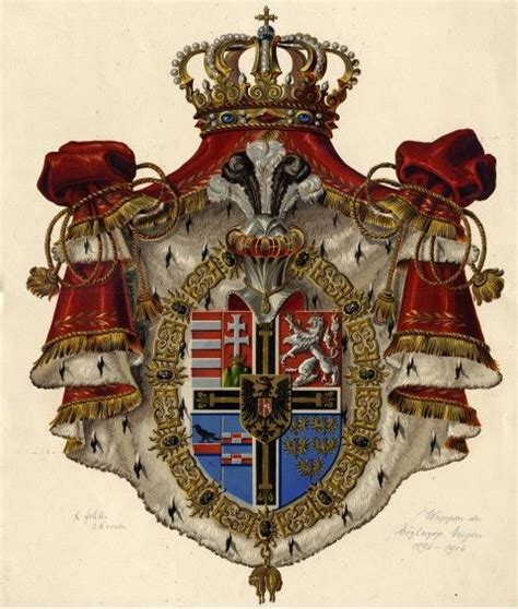 New Coat Of Arms Of Archduke Eugen Of Austria Teschen 1863 1954