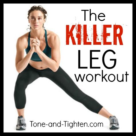 The Killer Leg Circuit Workout Tone And Tighten