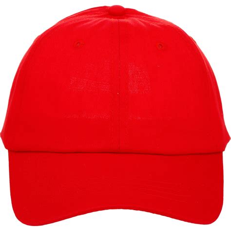 B Collection Womens Basic Drill Cap Red Big W