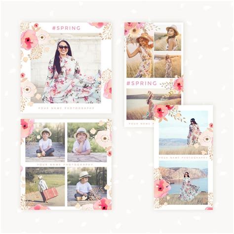 Let dive into the full process in detail: Spring Instagram Templates Bundle | Collage template ...