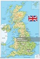 Physische Karte Von Großbritannien Stock Vektor Art und mehr Bilder von ...