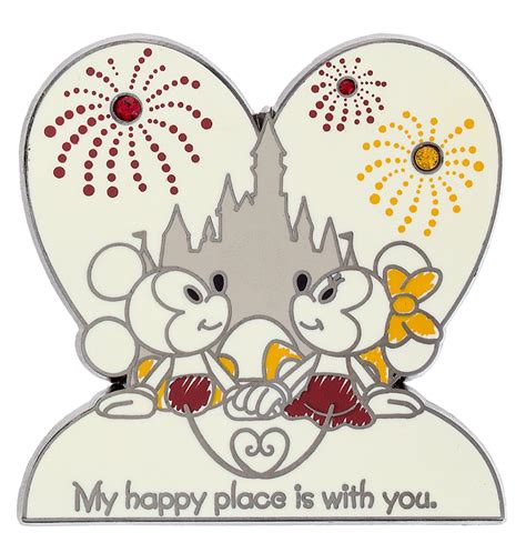 Mickey And Minnie My Happy Place Is With You Disney Pin Disney Pins