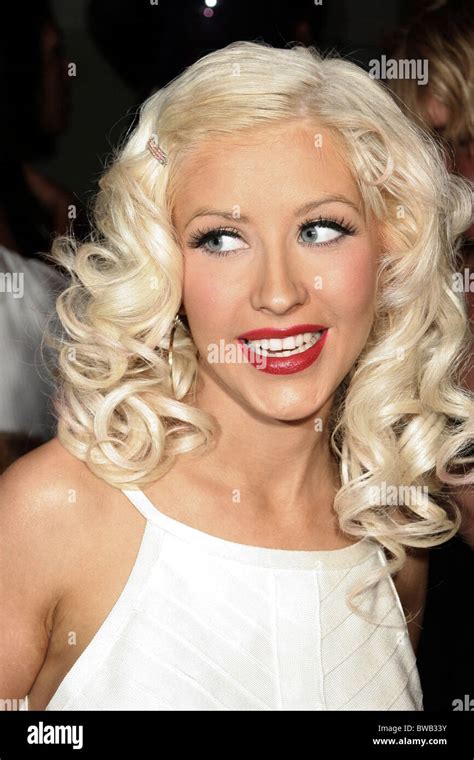 Christina Aguilera Back To Basics Album Launch Party Stock Photo Alamy