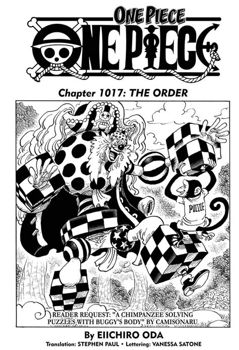 One Piece Chapter 1017 - The Order - One Piece Manga Online