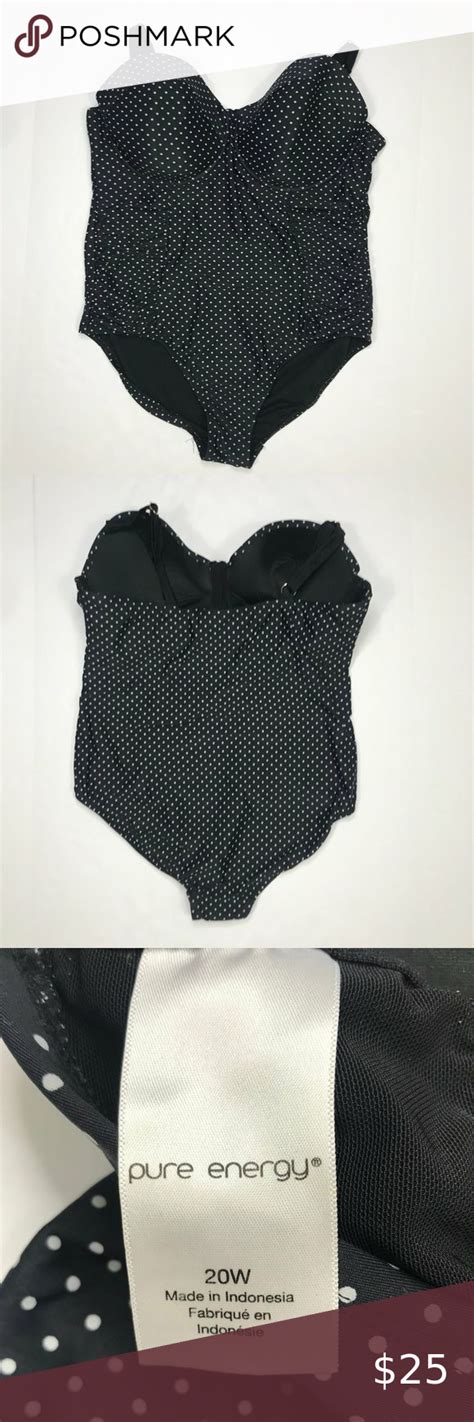 Pure Energy Black And White Polka Dot Swimsuit Polka Dot Swimsuits