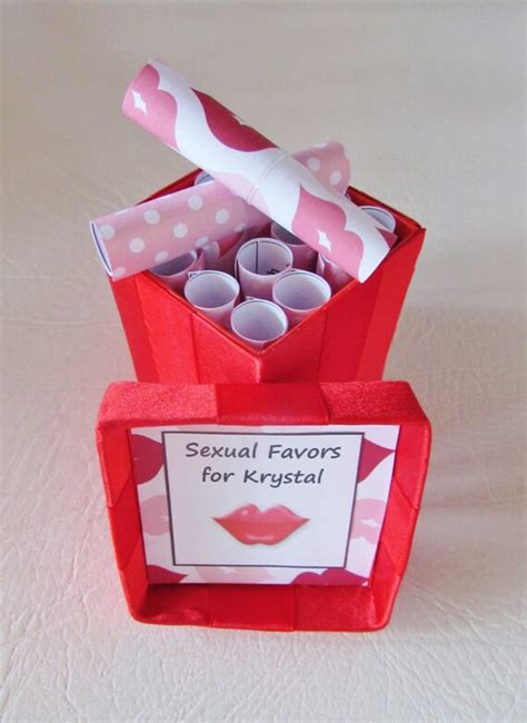 Sexual Favors Scroll Box T Box Filled With Sensual Favors