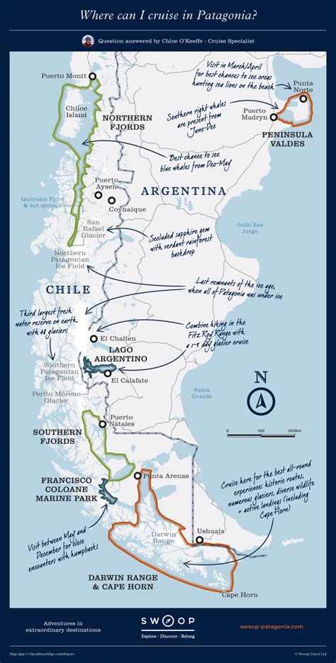Where Can I Crusie In Patagonia Map Patagonia Travel South America
