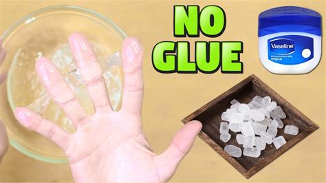 No Glue Sugar Slime Asmr How To Make Slime With Vaseline And Sugar At