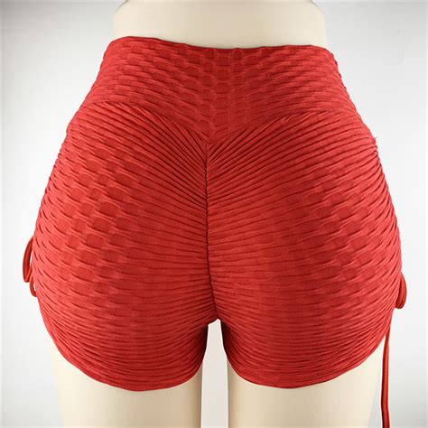 Wholesale Booty Scrunch Butt Shorts High Waist Sexy Women Tight Shorts