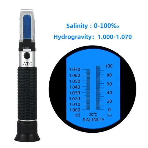 Handheld Meerwasser Salinit T Messger T Refraktometer Optischer