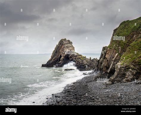 Blackchurch Rock On The North Devon Coast England Stock Photo Alamy