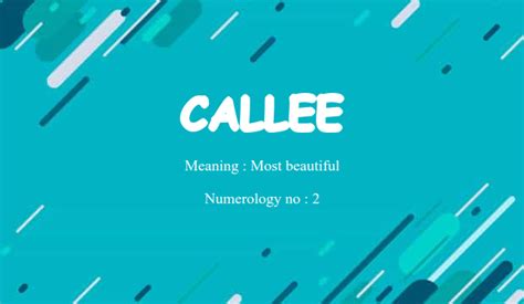 Callee Name Meaning
