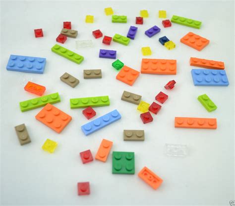 Lego Mixed Colors Base Plate 1x 2x Pieces Brick Block Bulk Lego Mixed