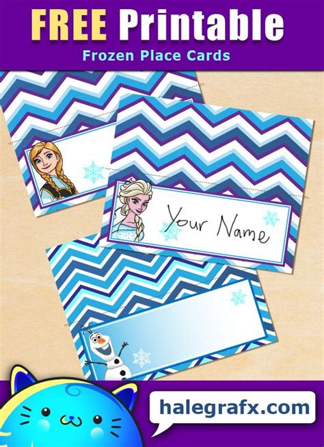 Frozen Place Cards Free Printables