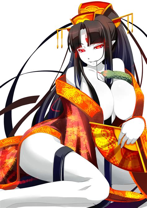 Shiki Psychedelic G2 Pure White Demon Succubus Prison Original Highres Textless Version